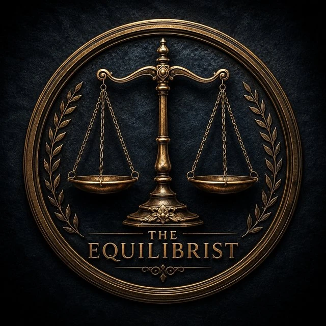 The Equilibrist gold medallion