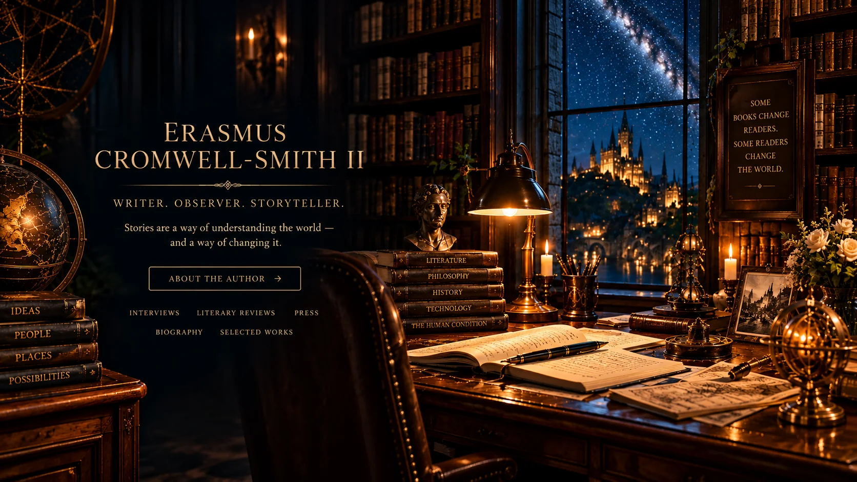 Erasmus Cromwell-Smith II — writer, observer, storyteller