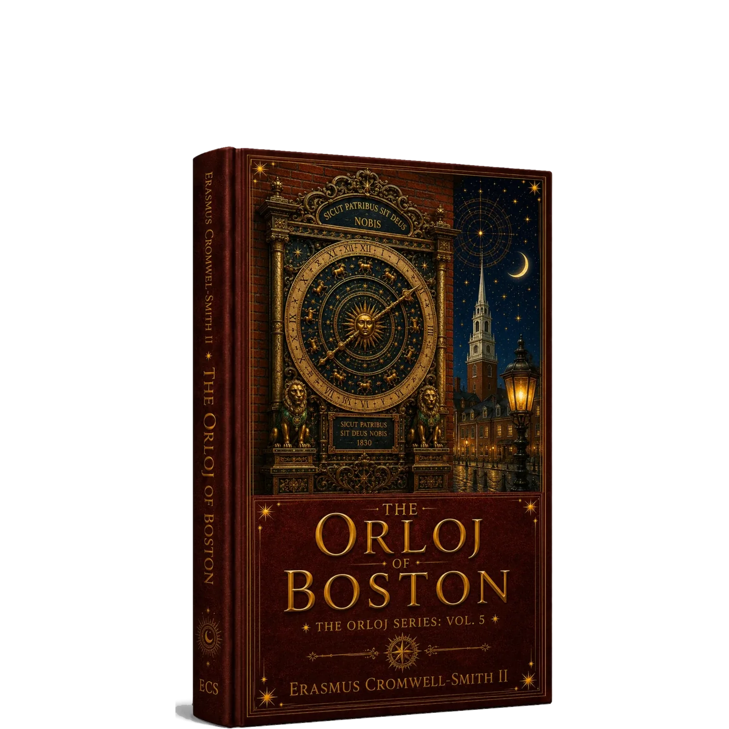 The Orloj of Boston standalone book mockup