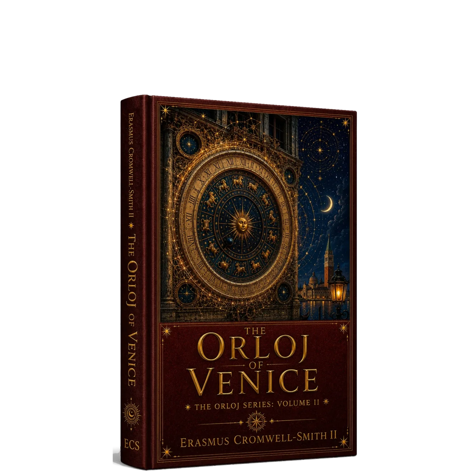 The Orloj of Venice standalone book mockup