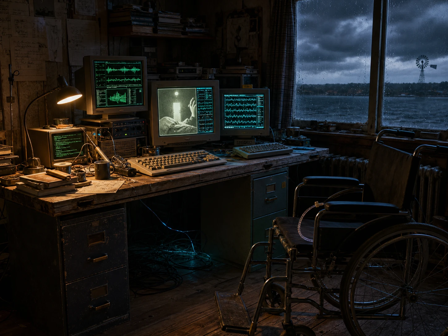 The Rebel Hackers' lakeside workspace at Point Breeze