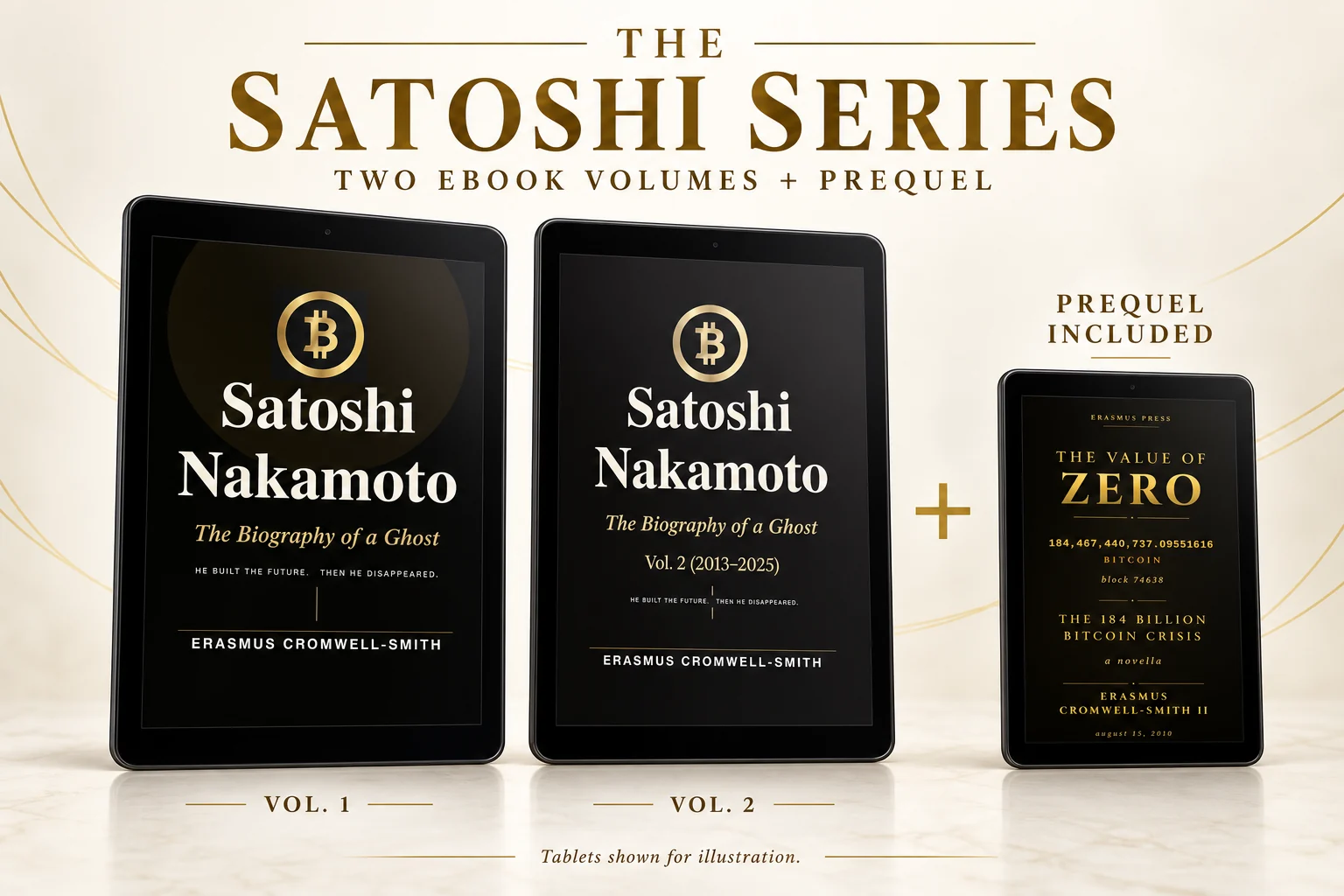 Both Satoshi Nakamoto eBooks with the prequel